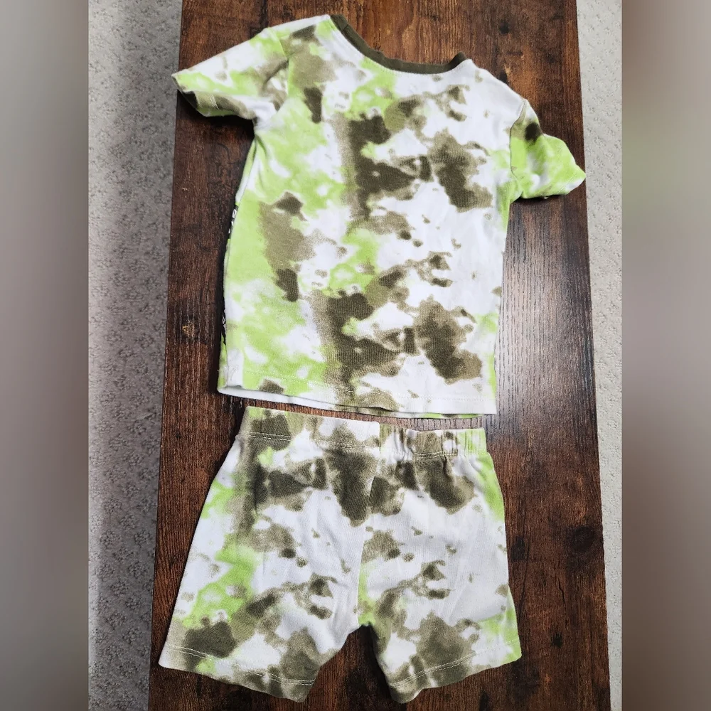 Boys 3T 100% Cotton Short Sleeve 2 Piece‎ Pajama Set Dinosaurs